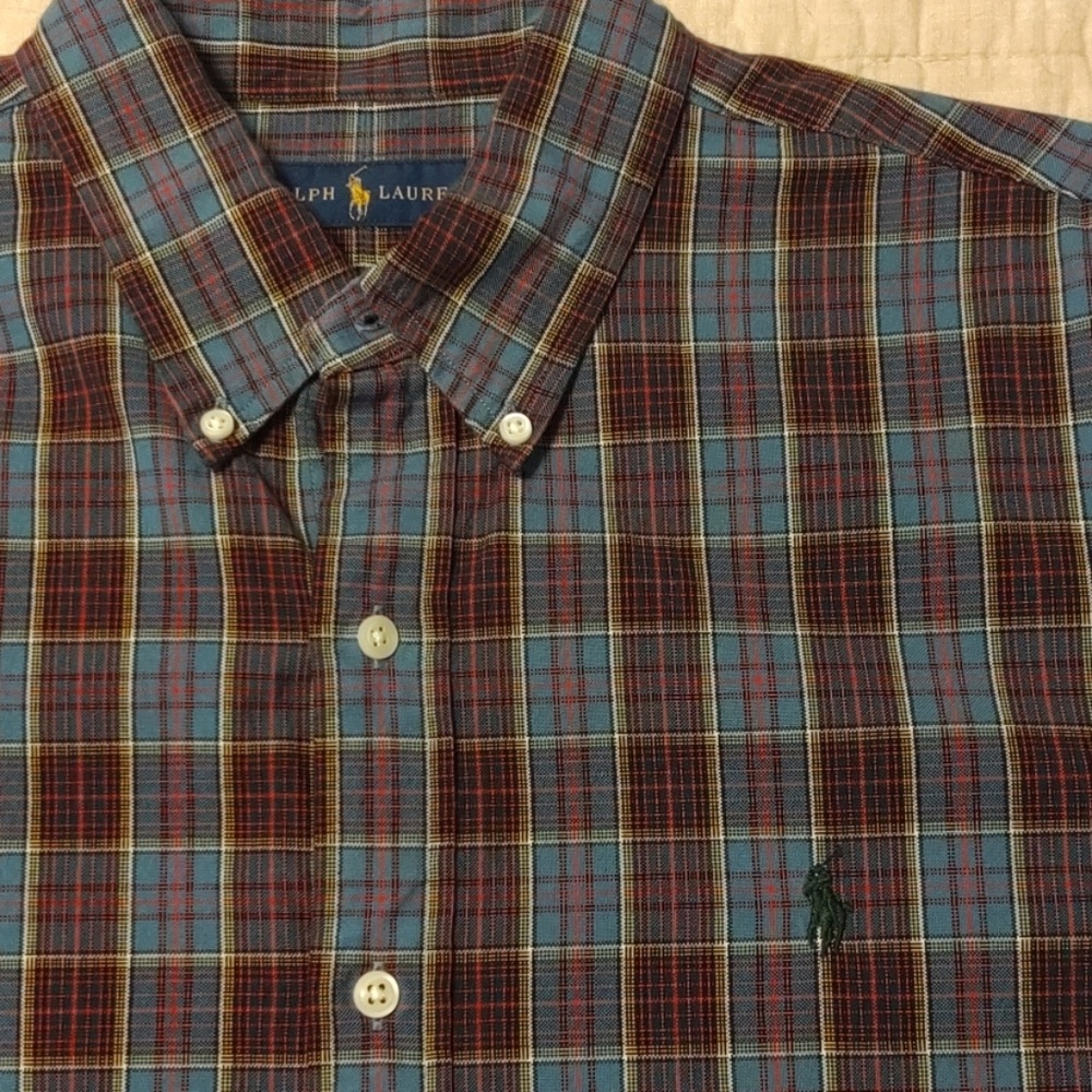 Ralph Lauren plaid Oxford dress shirt